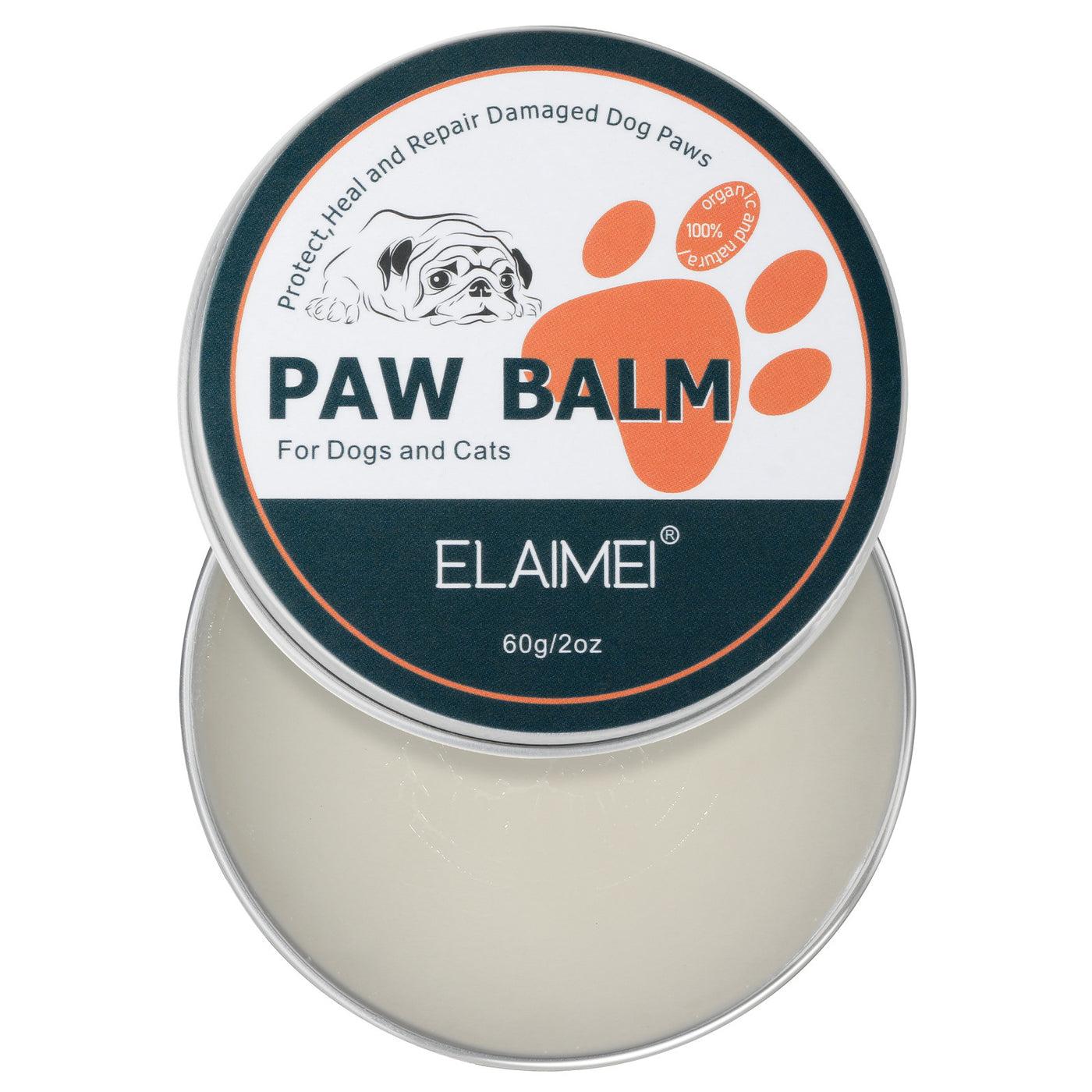 Paw Care For Dogs Cats Pets Feet And Soles Moisturizing Cream 60g